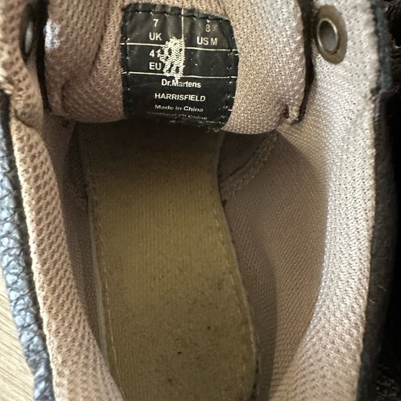 Dr. Martens Harrisfield Leather Boots Dark Brown Men’s Size 8 - Picture 8 of 10